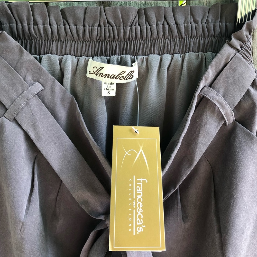 NEW soft gray bow tie skirt - Picture 5 of 7